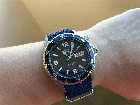 orient mako with nato strap.